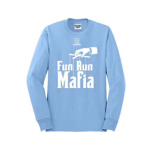 FUN RUN MAFIA(White) - Long Sleeve 50/50 Tee