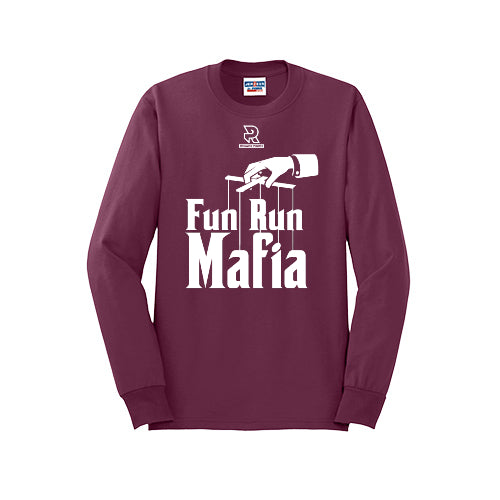 FUN RUN MAFIA(White) - Long Sleeve 50/50 Tee