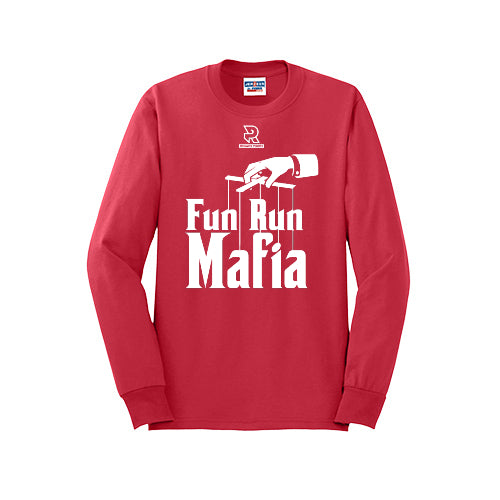 FUN RUN MAFIA(White) - Long Sleeve 50/50 Tee