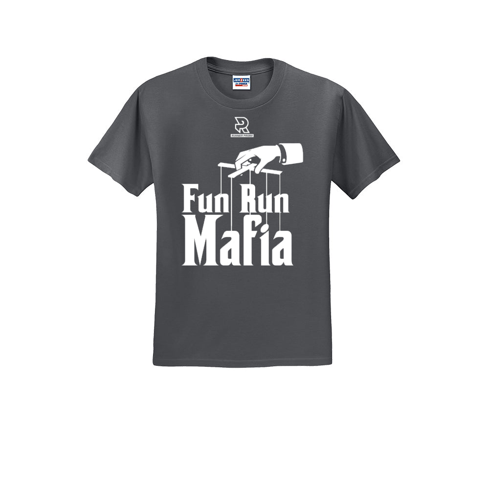 FUN RUN MAFIA(White) - Short Sleeve Cotton Tee