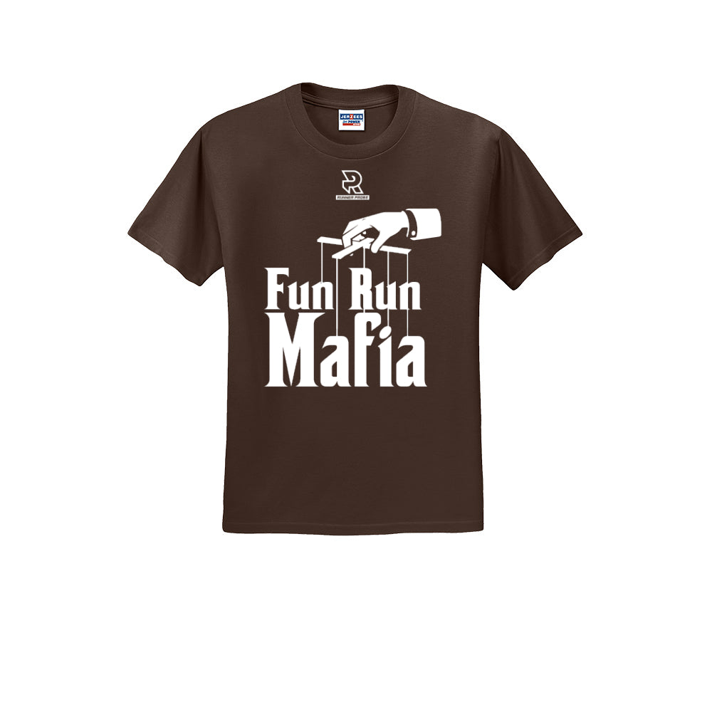 FUN RUN MAFIA(White) - Short Sleeve Cotton Tee