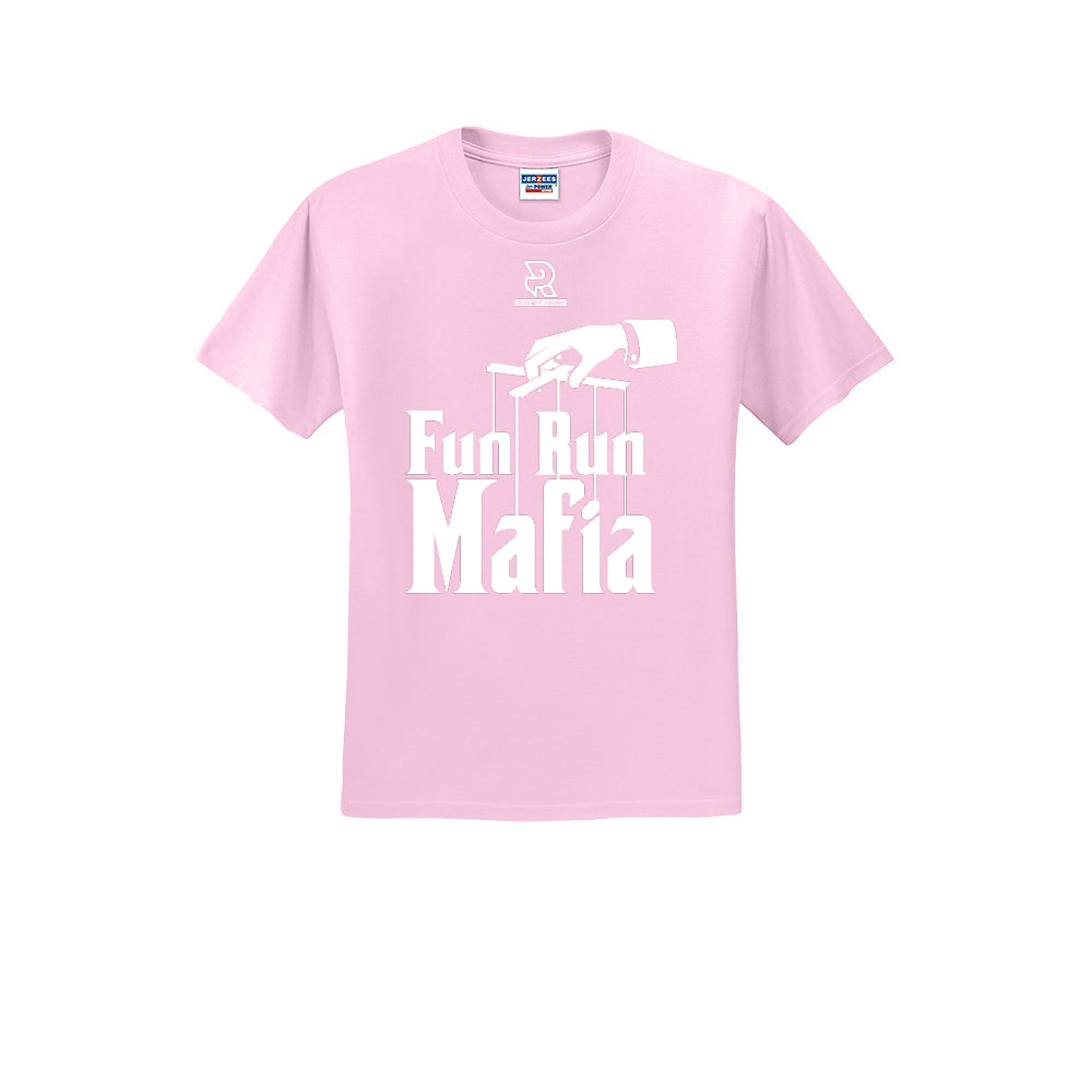 FUN RUN MAFIA(White) - Short Sleeve Cotton Tee