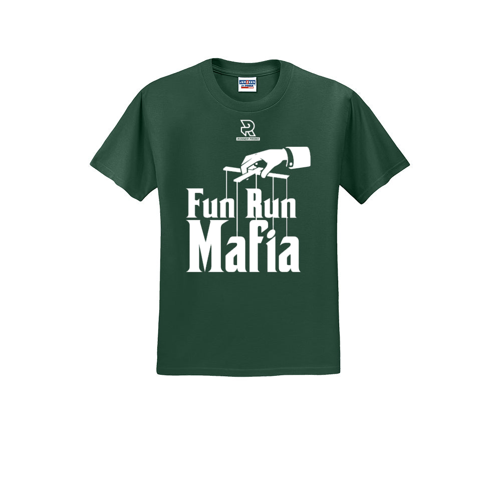 FUN RUN MAFIA(White) - Short Sleeve Cotton Tee