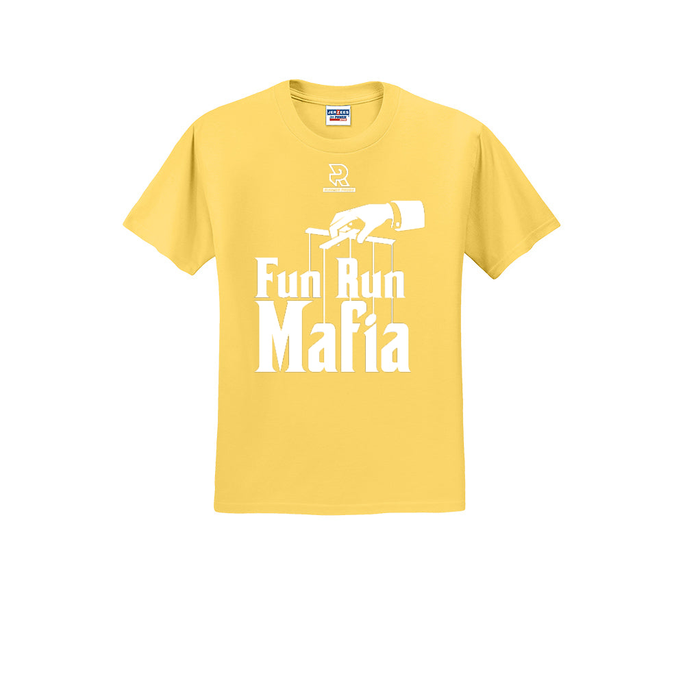FUN RUN MAFIA(White) - Short Sleeve Cotton Tee