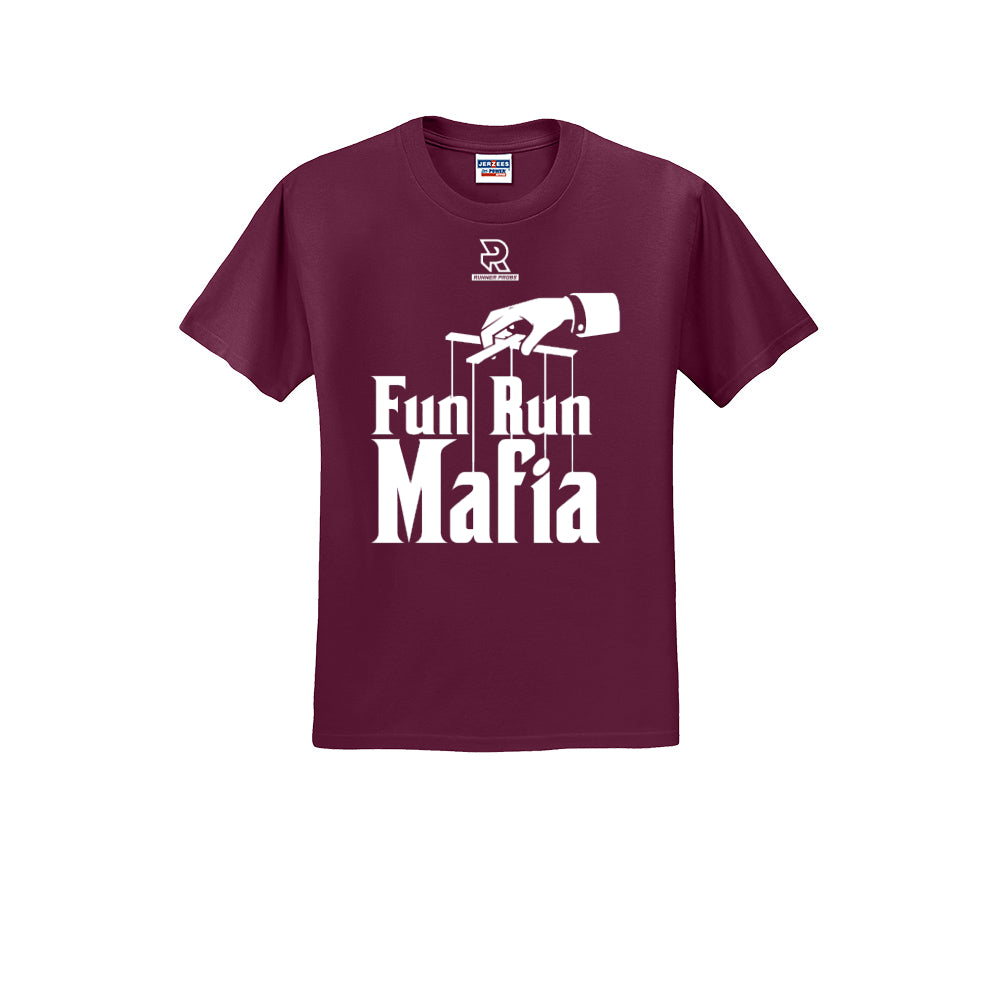 FUN RUN MAFIA(White) - Short Sleeve Cotton Tee