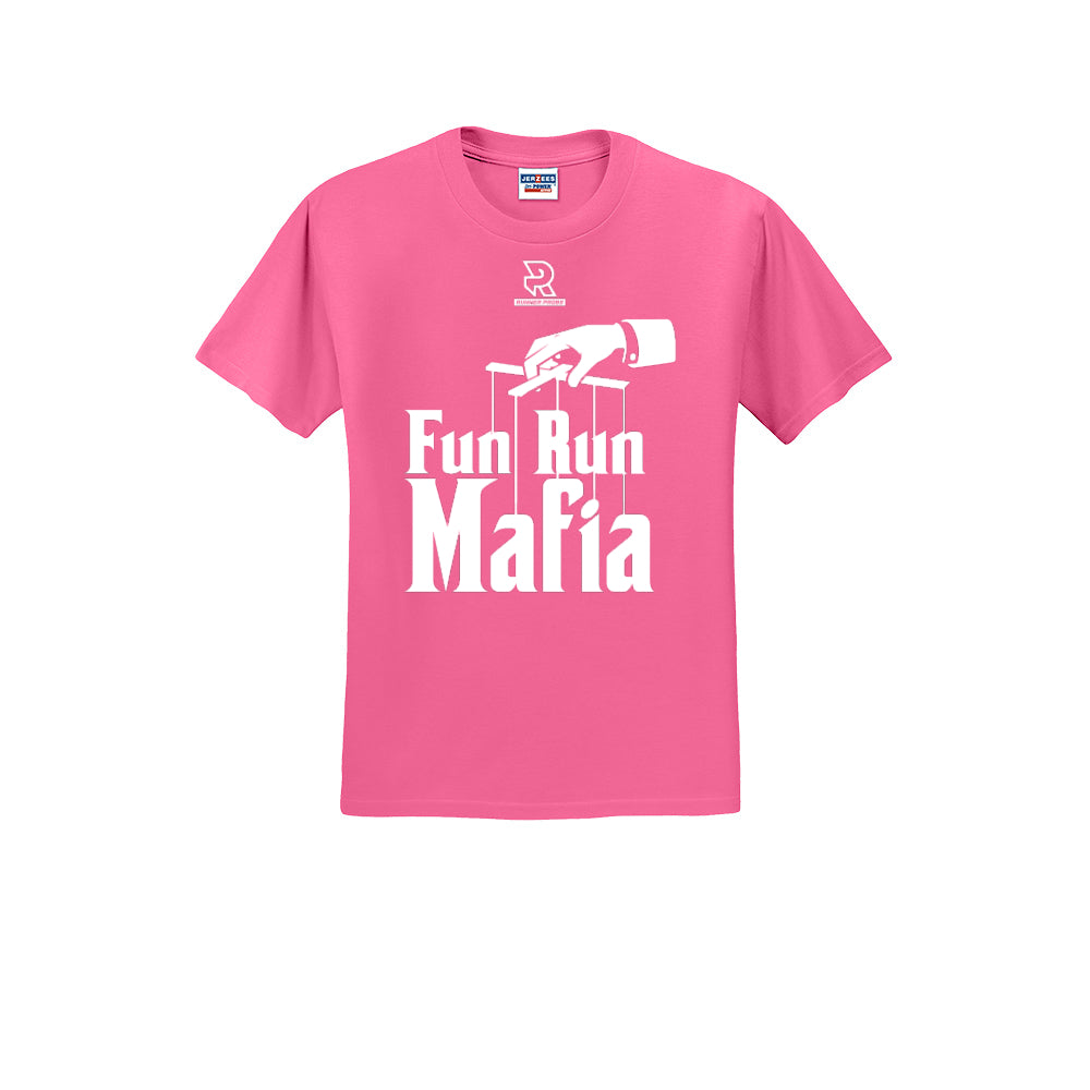 FUN RUN MAFIA(White) - Short Sleeve Cotton Tee