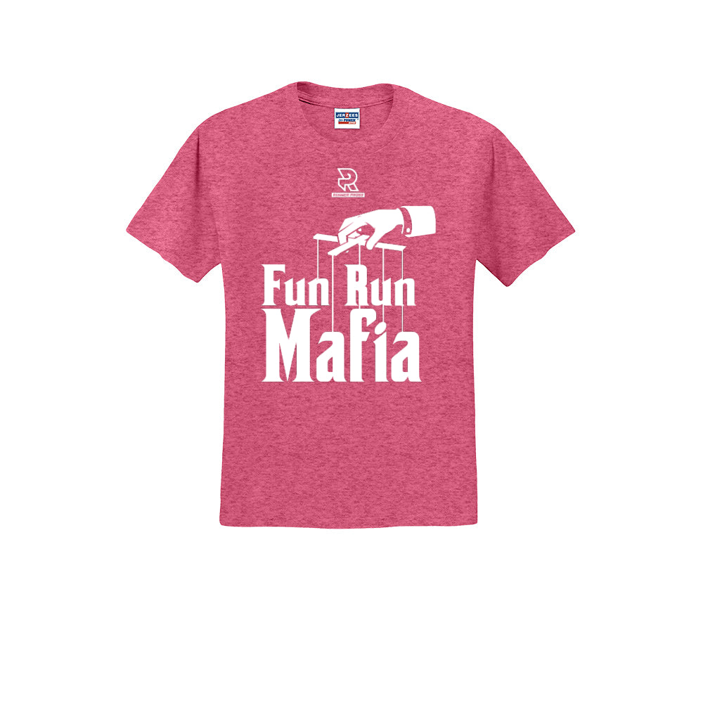 FUN RUN MAFIA(White) - Short Sleeve Cotton Tee