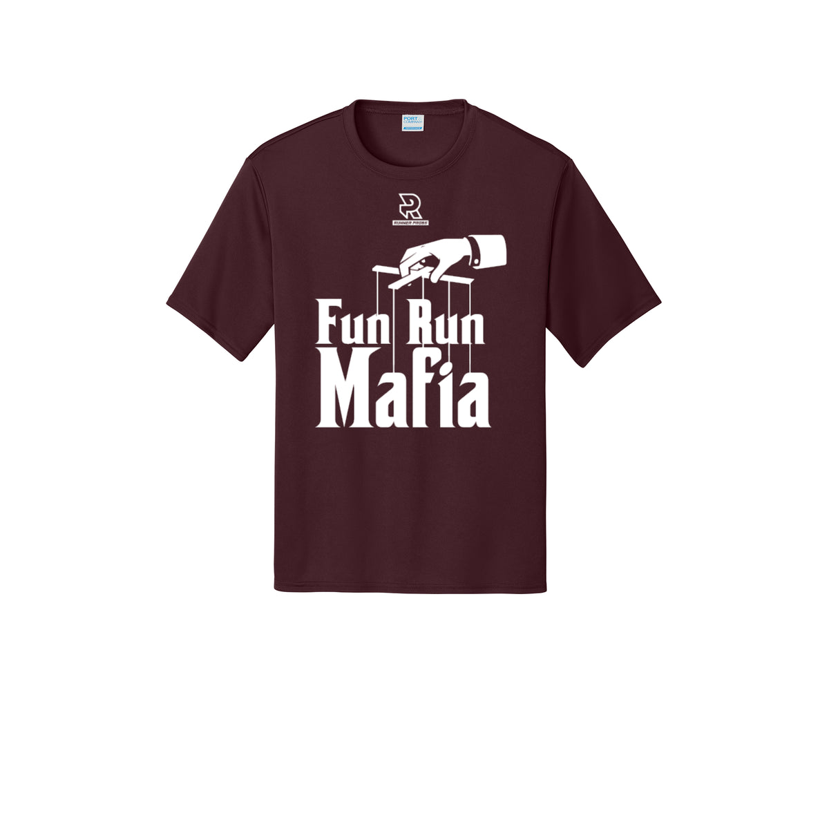 FUN RUN MAFIA(White) - Short Sleeve Performance Tee