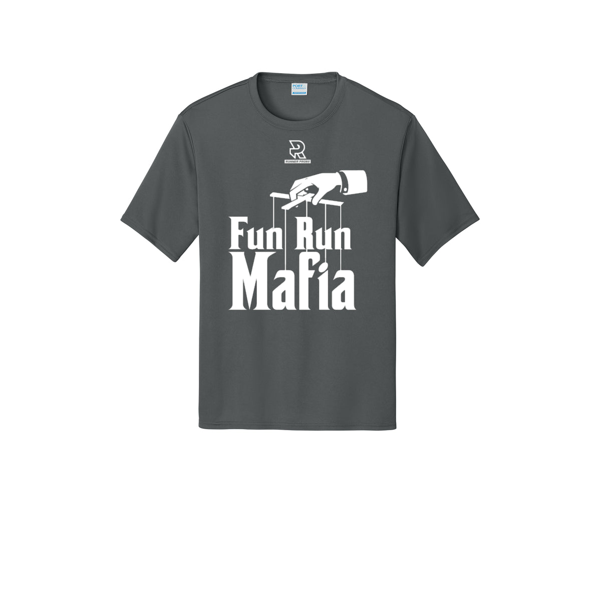 FUN RUN MAFIA(White) - Short Sleeve Performance Tee