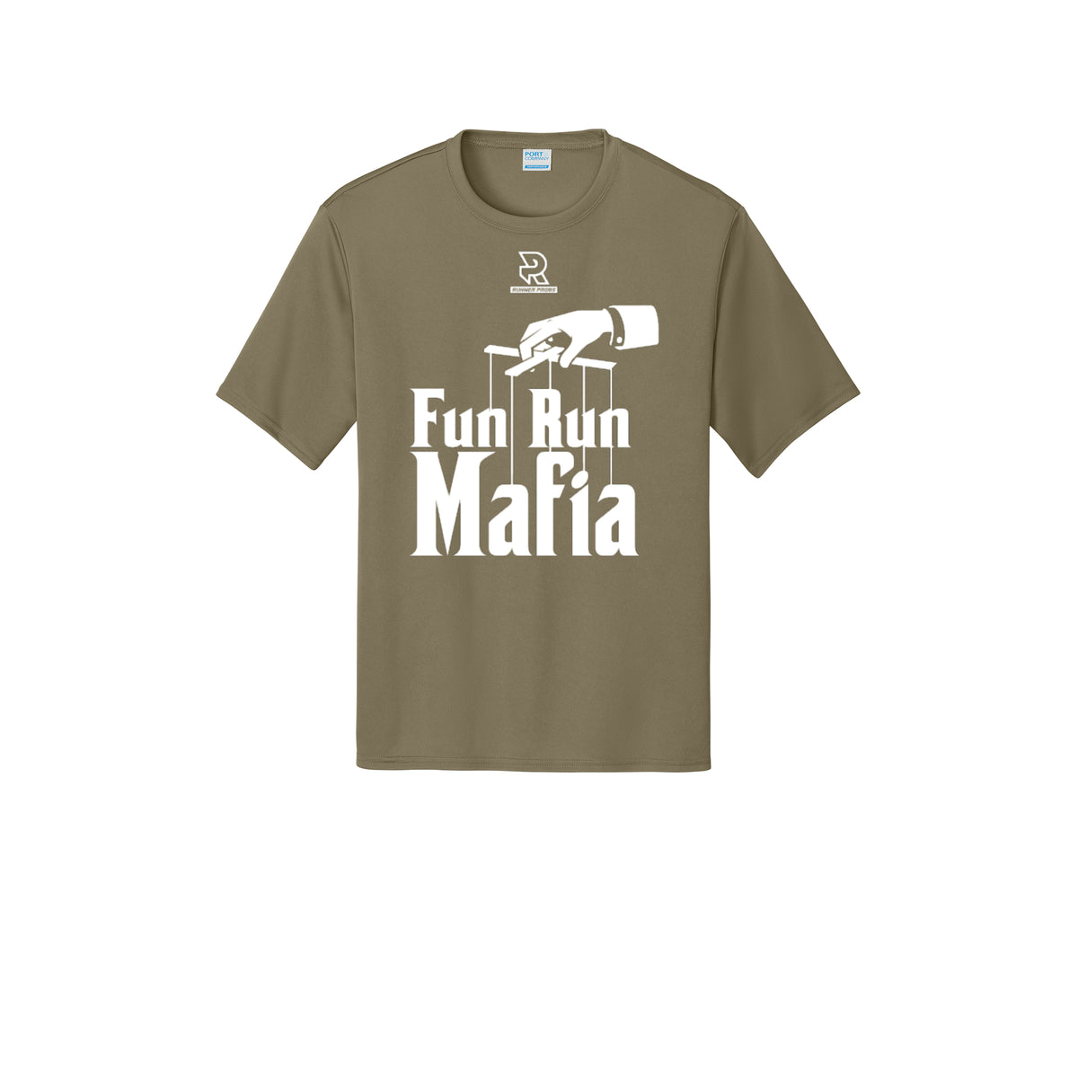 FUN RUN MAFIA(White) - Short Sleeve Performance Tee