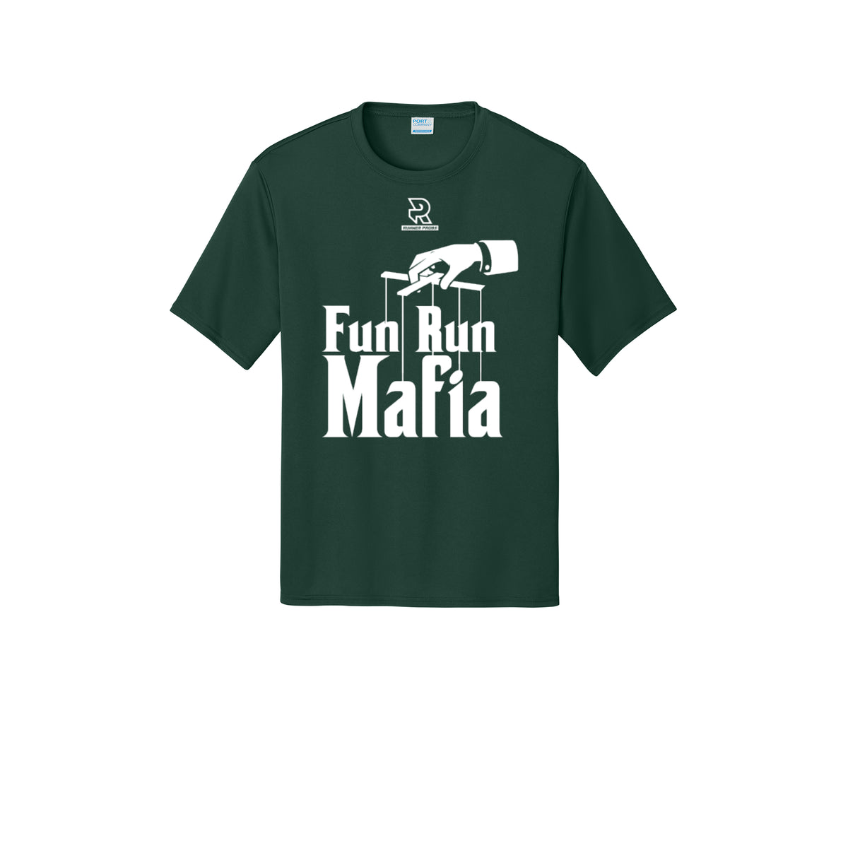 FUN RUN MAFIA(White) - Short Sleeve Performance Tee