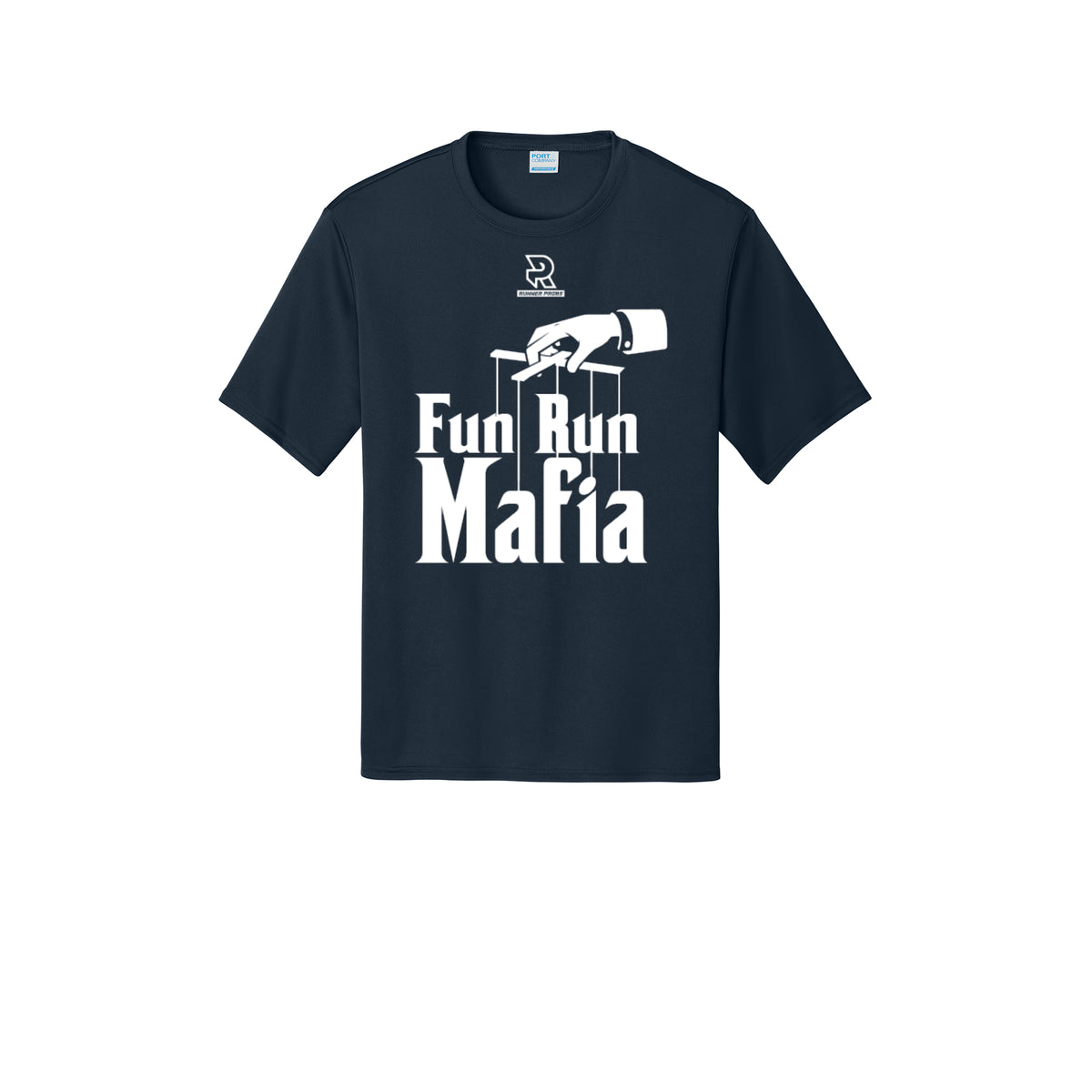 FUN RUN MAFIA(White) - Short Sleeve Performance Tee