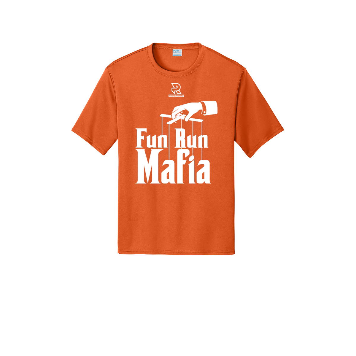 FUN RUN MAFIA(White) - Short Sleeve Performance Tee
