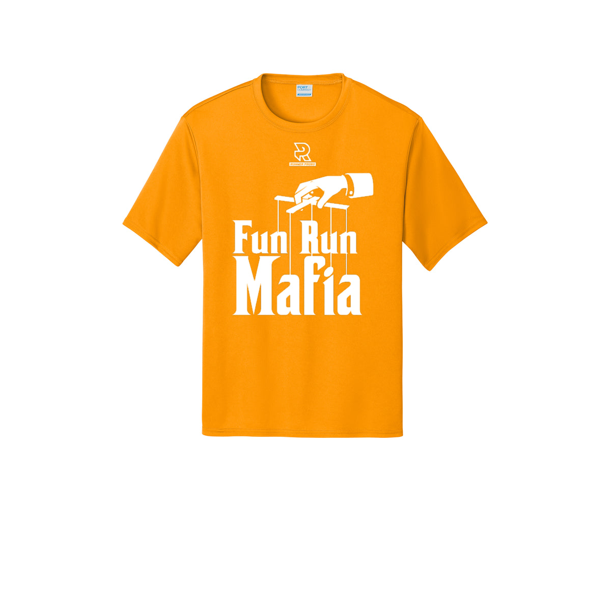 FUN RUN MAFIA(White) - Short Sleeve Performance Tee