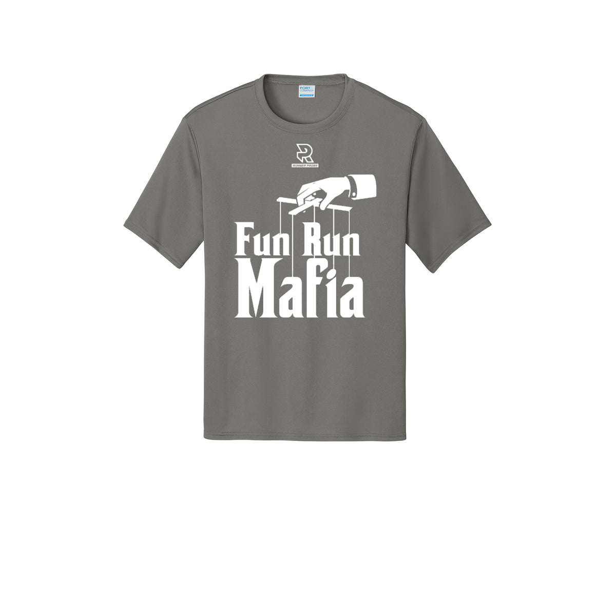 FUN RUN MAFIA(White) - Short Sleeve Performance Tee