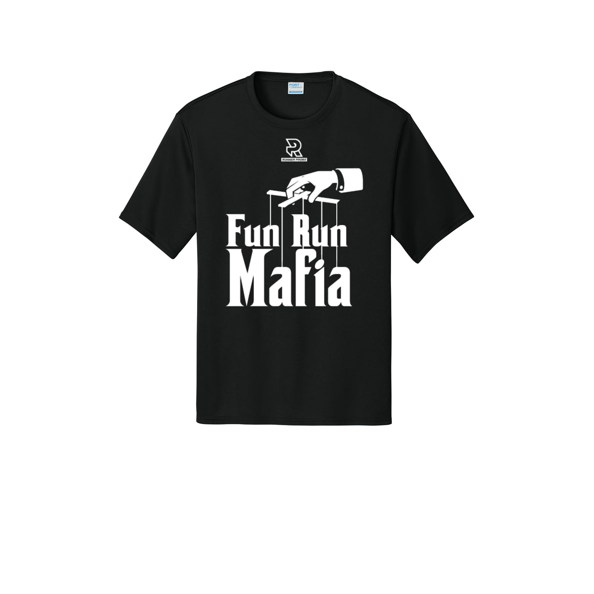 FUN RUN MAFIA(White) - Short Sleeve Performance Tee