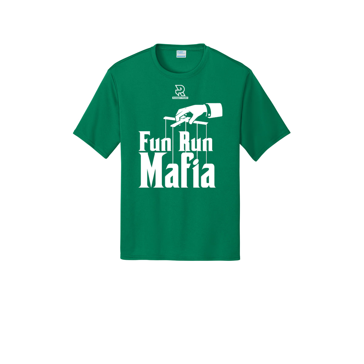 FUN RUN MAFIA(White) - Short Sleeve Performance Tee