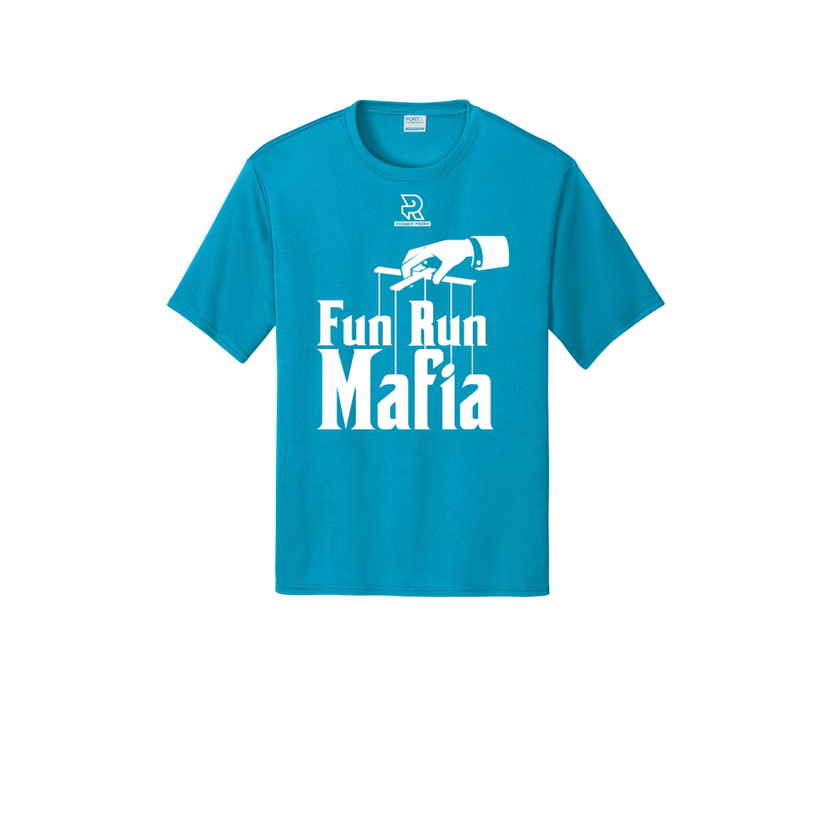 FUN RUN MAFIA(White) - Short Sleeve Performance Tee