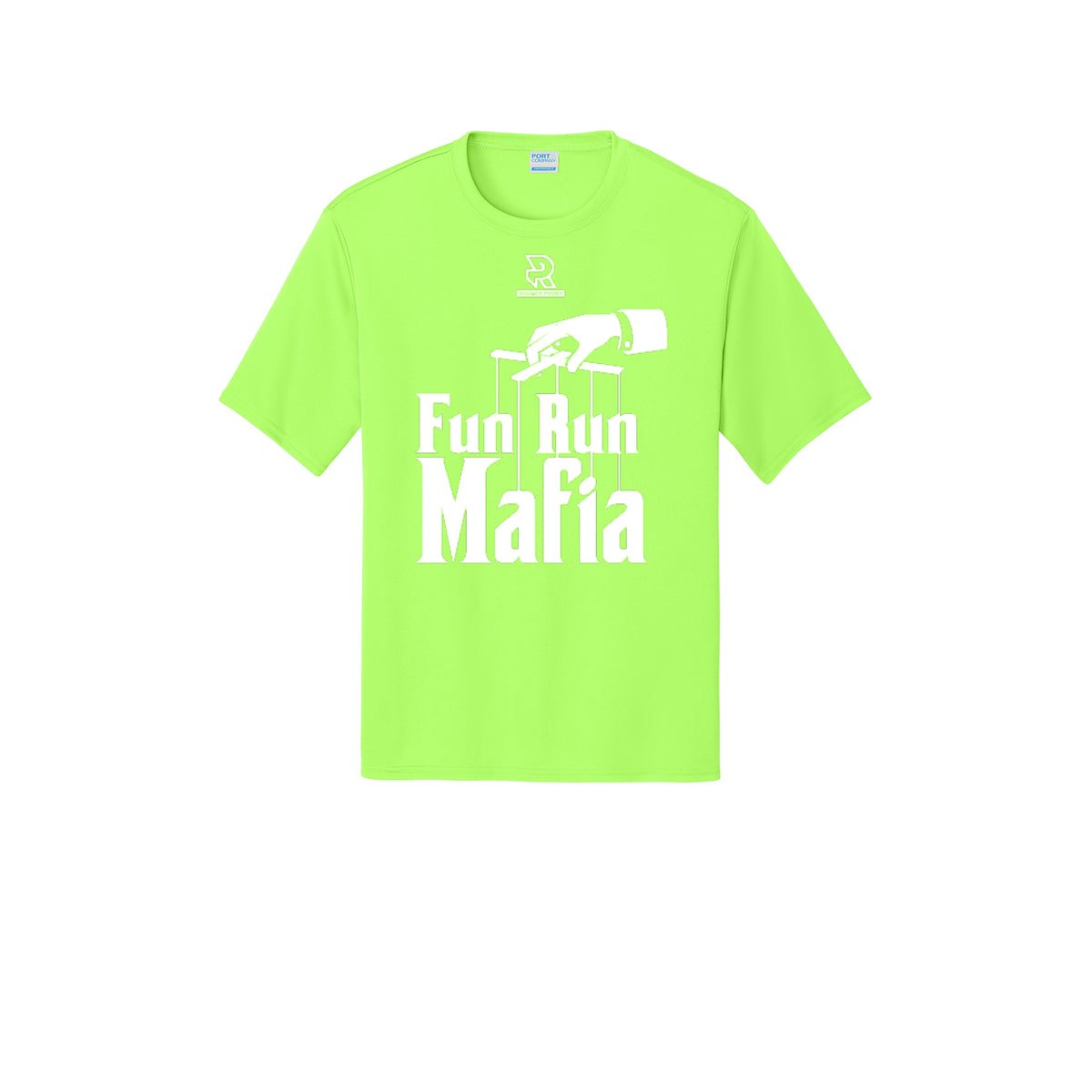 FUN RUN MAFIA(White) - Short Sleeve Performance Tee