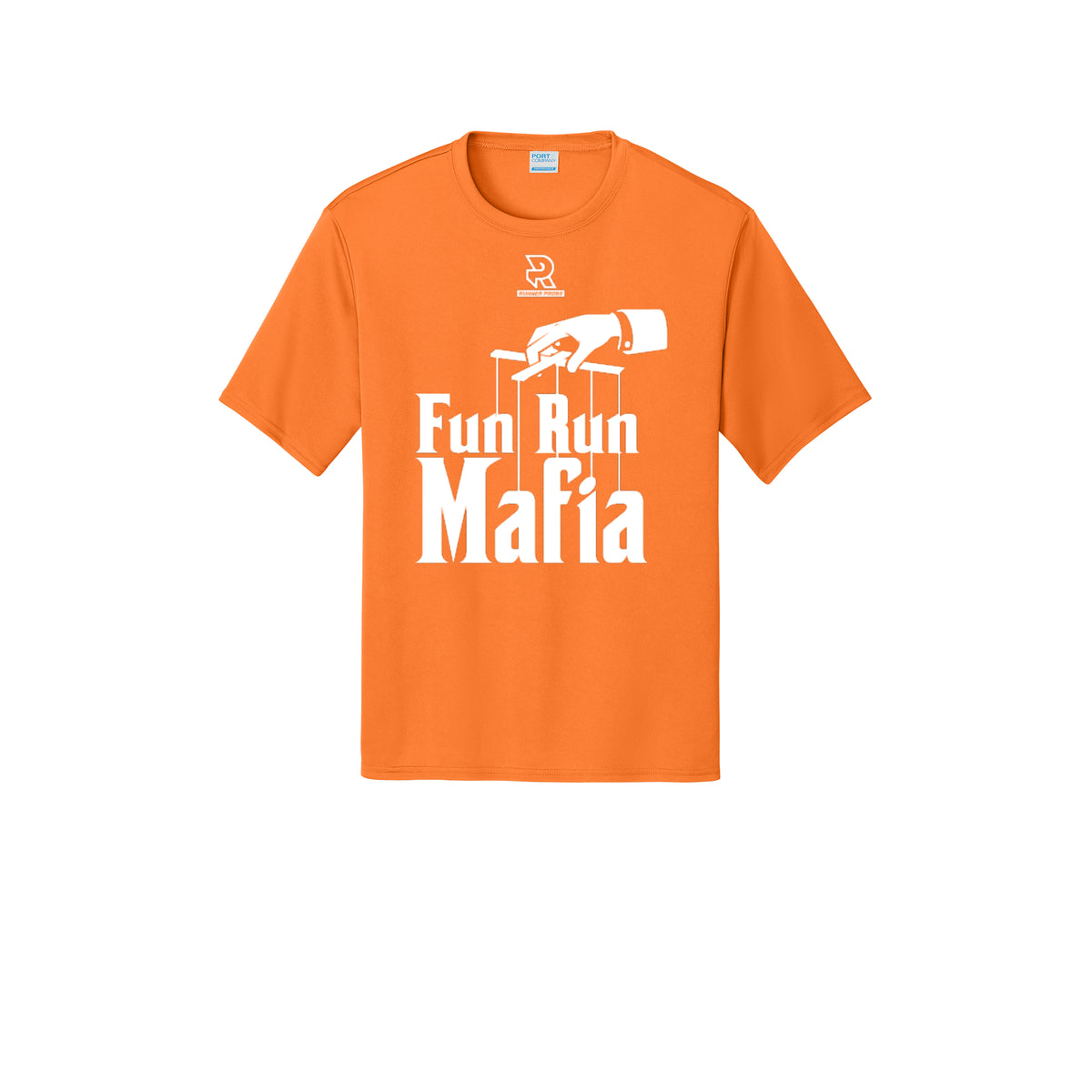 FUN RUN MAFIA(White) - Short Sleeve Performance Tee