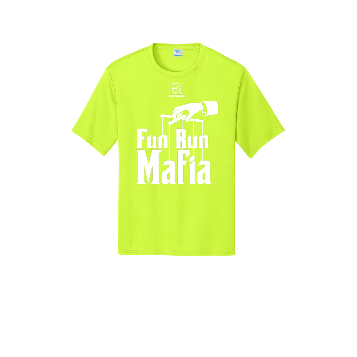 FUN RUN MAFIA(White) - Short Sleeve Performance Tee