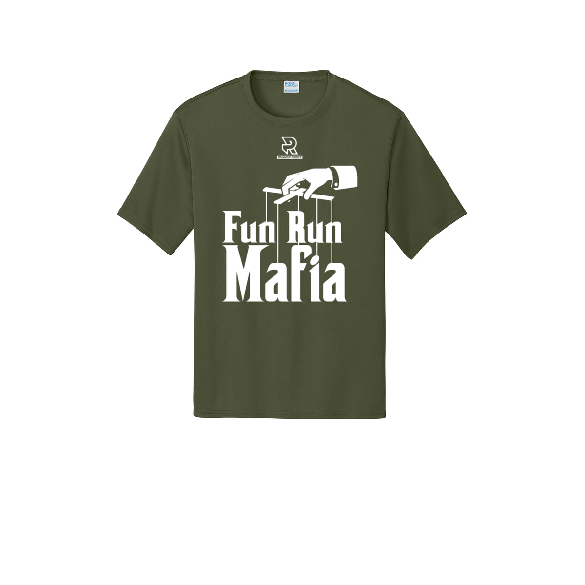 FUN RUN MAFIA(White) - Short Sleeve Performance Tee