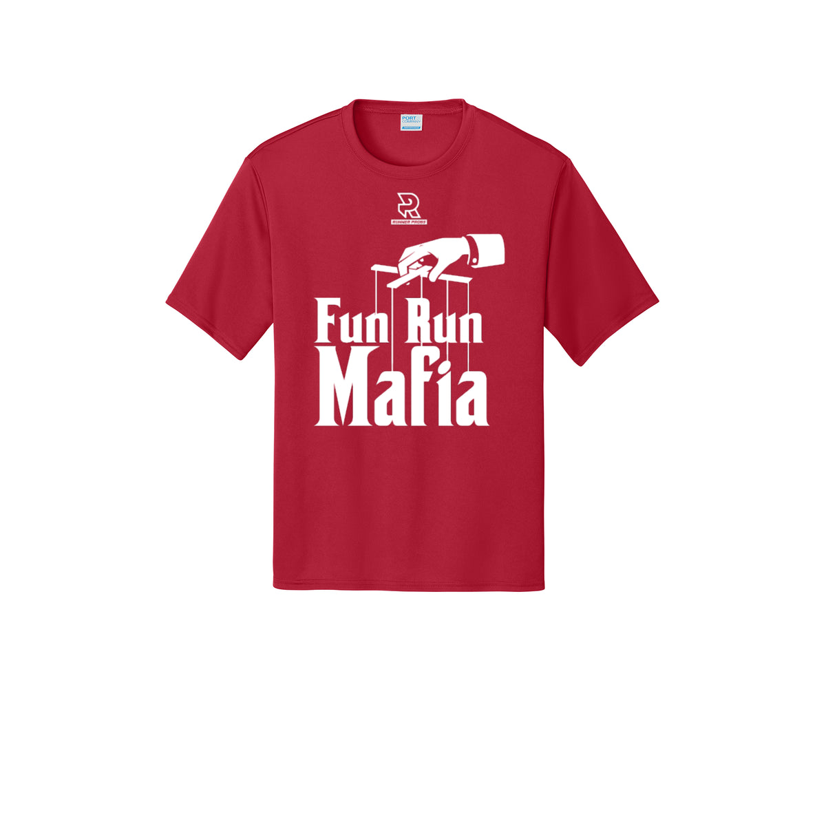 FUN RUN MAFIA(White) - Short Sleeve Performance Tee