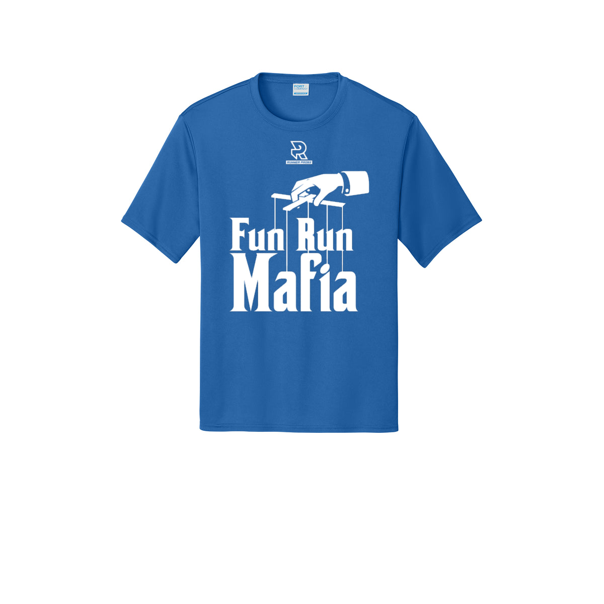 FUN RUN MAFIA(White) - Short Sleeve Performance Tee
