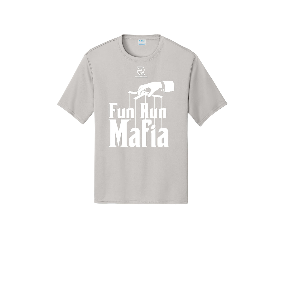 FUN RUN MAFIA(White) - Short Sleeve Performance Tee