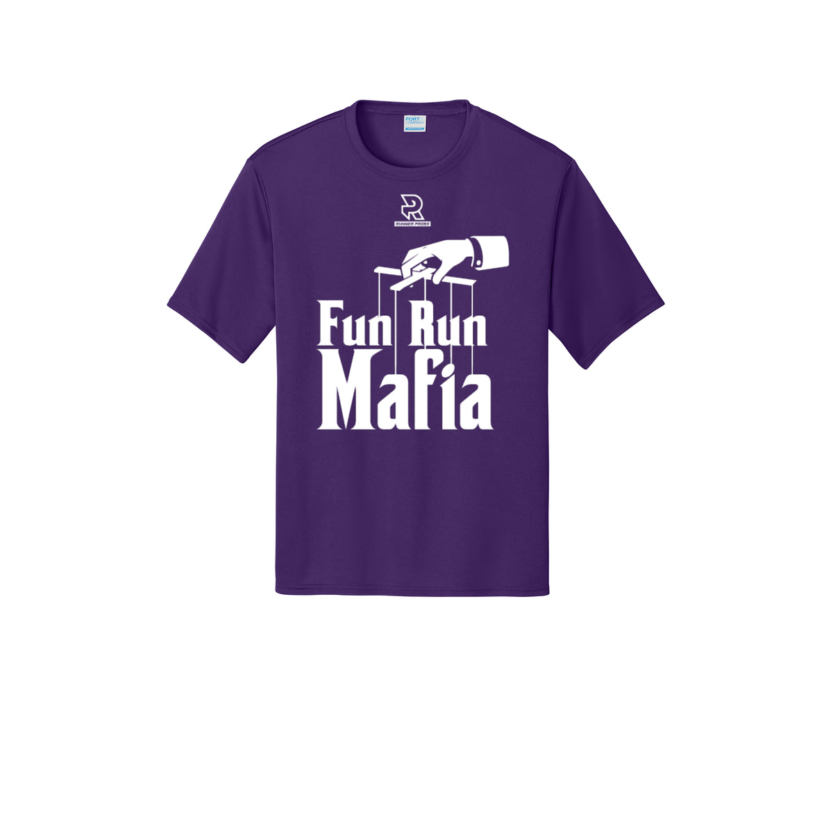 FUN RUN MAFIA(White) - Short Sleeve Performance Tee
