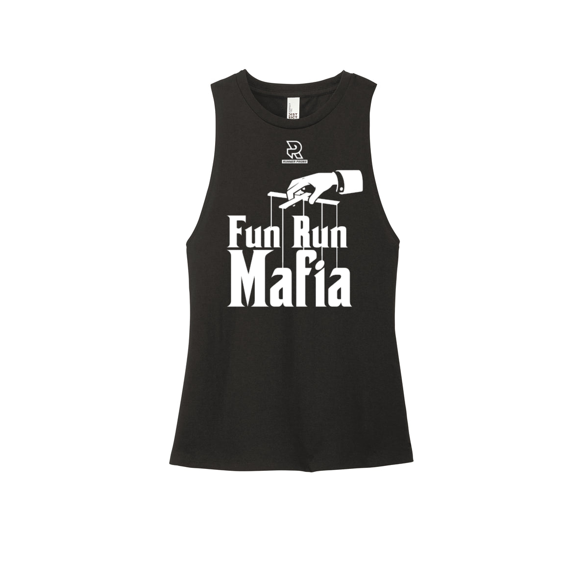 FUN RUN MAFIA(White) - Womens Perfect Tri Muscle Tank