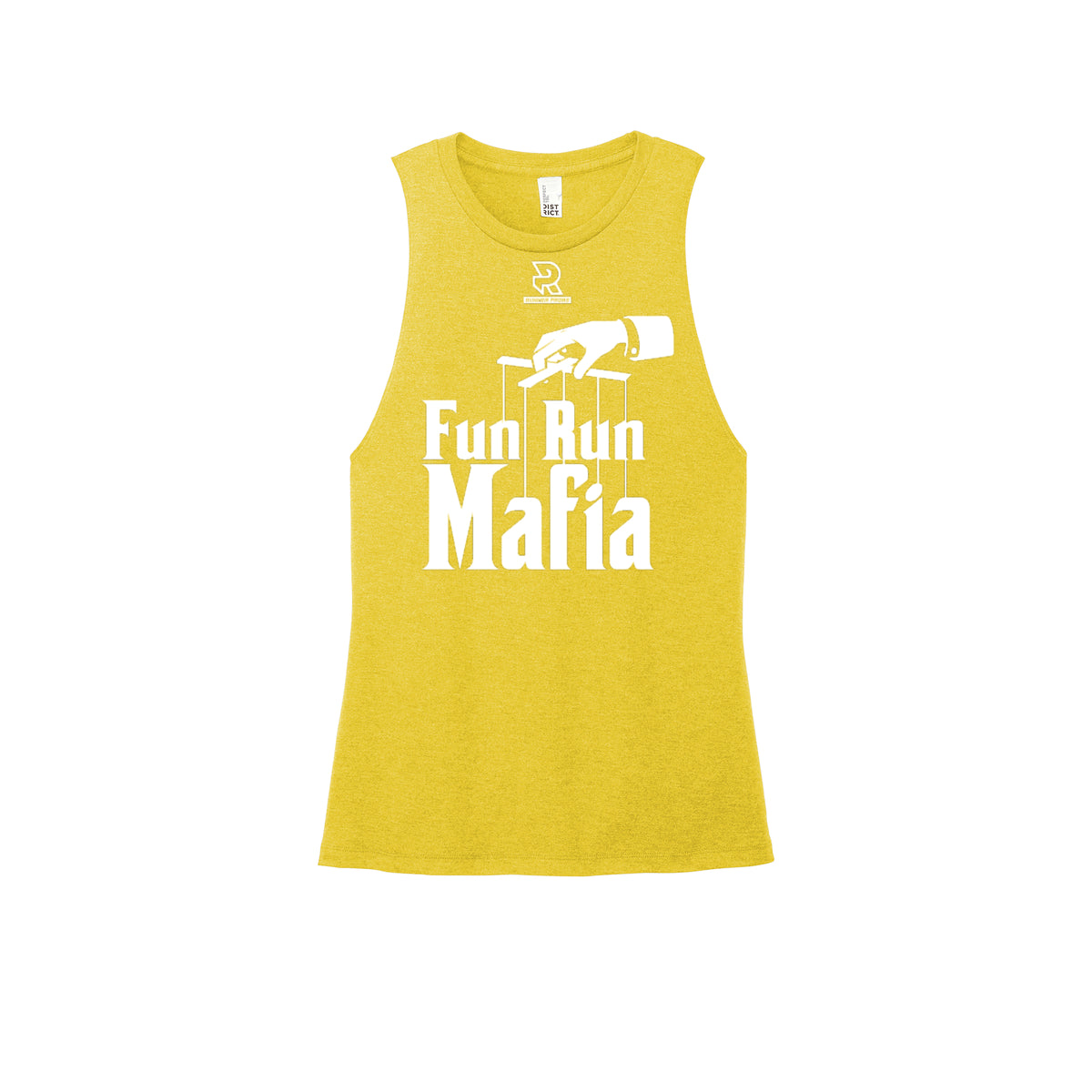 FUN RUN MAFIA(White) - Womens Perfect Tri Muscle Tank