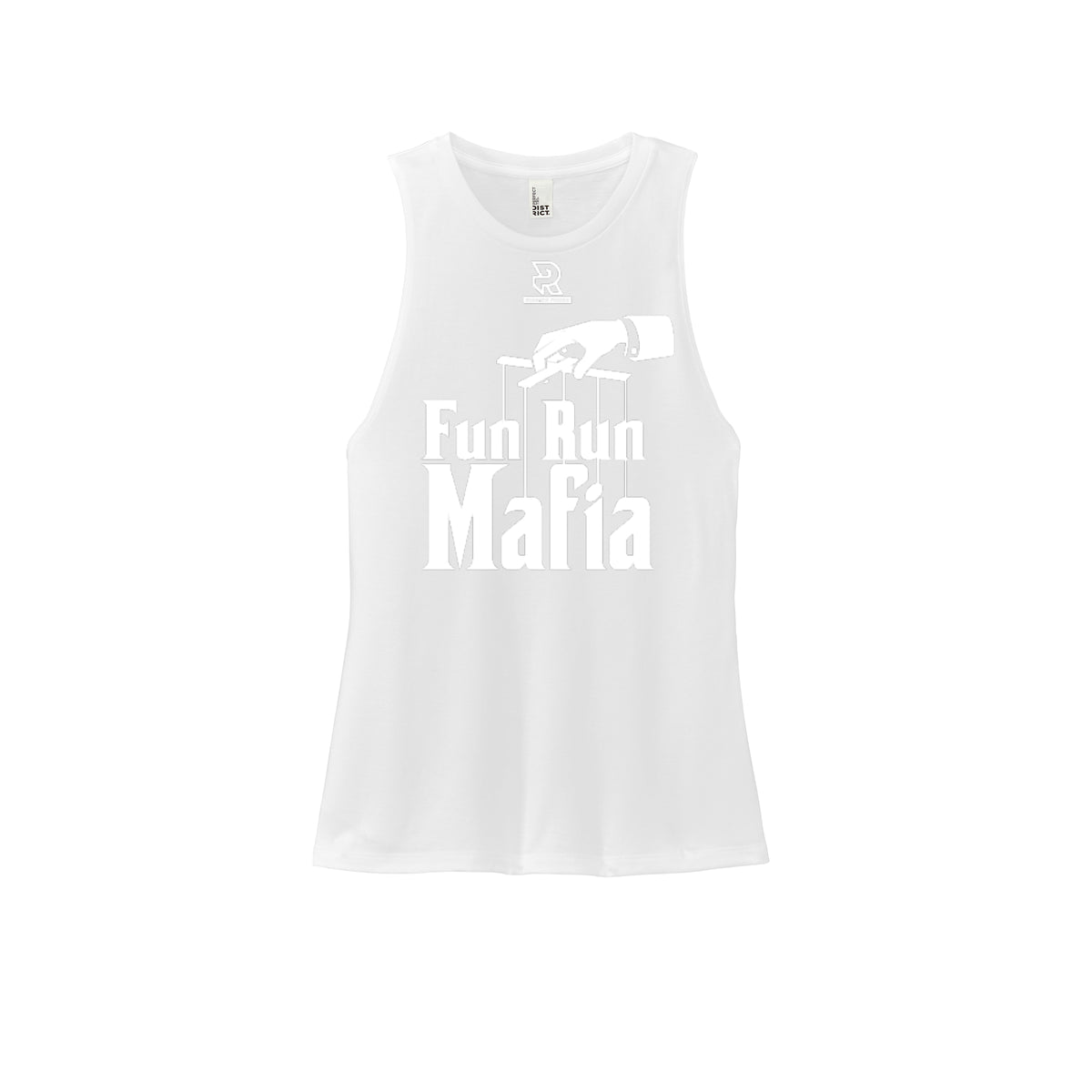 FUN RUN MAFIA(White) - Womens Perfect Tri Muscle Tank