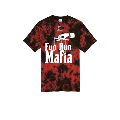 FUN RUN MAFIA(White) - Short Sleeve Tie Dye Cotton Tee