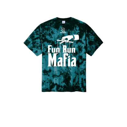 FUN RUN MAFIA(White) - Short Sleeve Tie Dye Cotton Tee