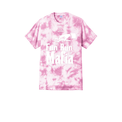 FUN RUN MAFIA(White) - Short Sleeve Tie Dye Cotton Tee