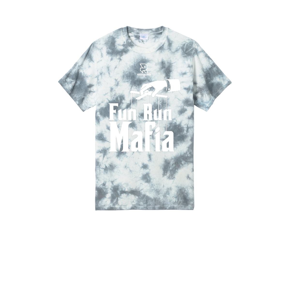 FUN RUN MAFIA(White) - Short Sleeve Tie Dye Cotton Tee