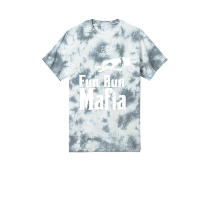 FUN RUN MAFIA(White) - Short Sleeve Tie Dye Cotton Tee