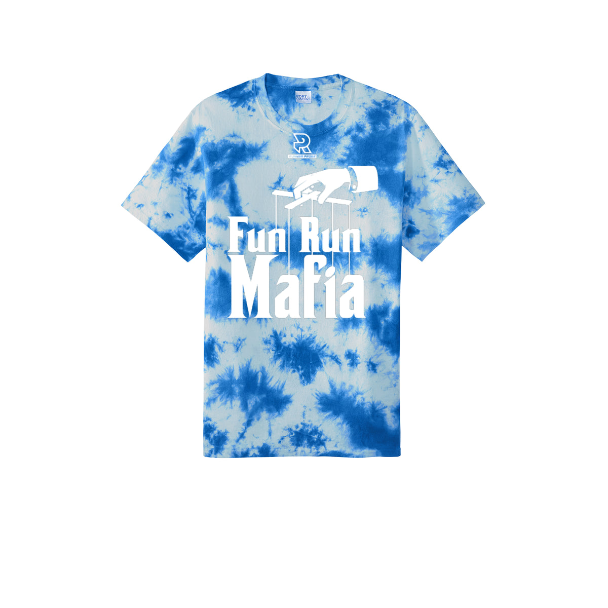 FUN RUN MAFIA(White) - Short Sleeve Tie Dye Cotton Tee