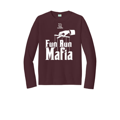 FUN RUN MAFIA(White) - Long Sleeve Performance Tee