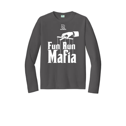FUN RUN MAFIA(White) - Long Sleeve Performance Tee