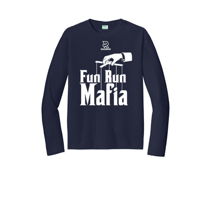 FUN RUN MAFIA(White) - Long Sleeve Performance Tee