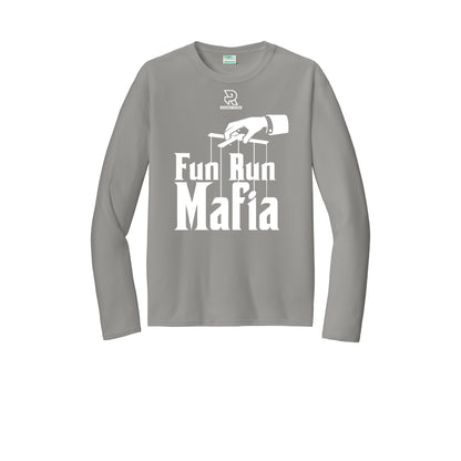 FUN RUN MAFIA(White) - Long Sleeve Performance Tee