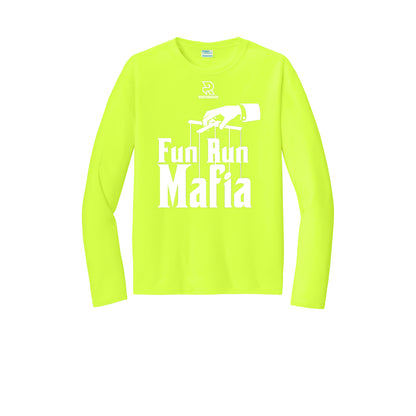 FUN RUN MAFIA(White) - Long Sleeve Performance Tee