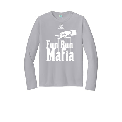 FUN RUN MAFIA(White) - Long Sleeve Performance Tee