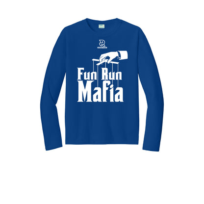 FUN RUN MAFIA(White) - Long Sleeve Performance Tee