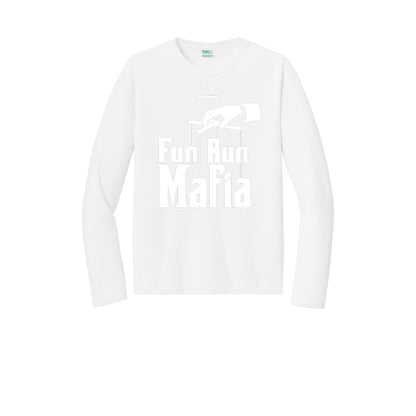 FUN RUN MAFIA(White) - Long Sleeve Performance Tee