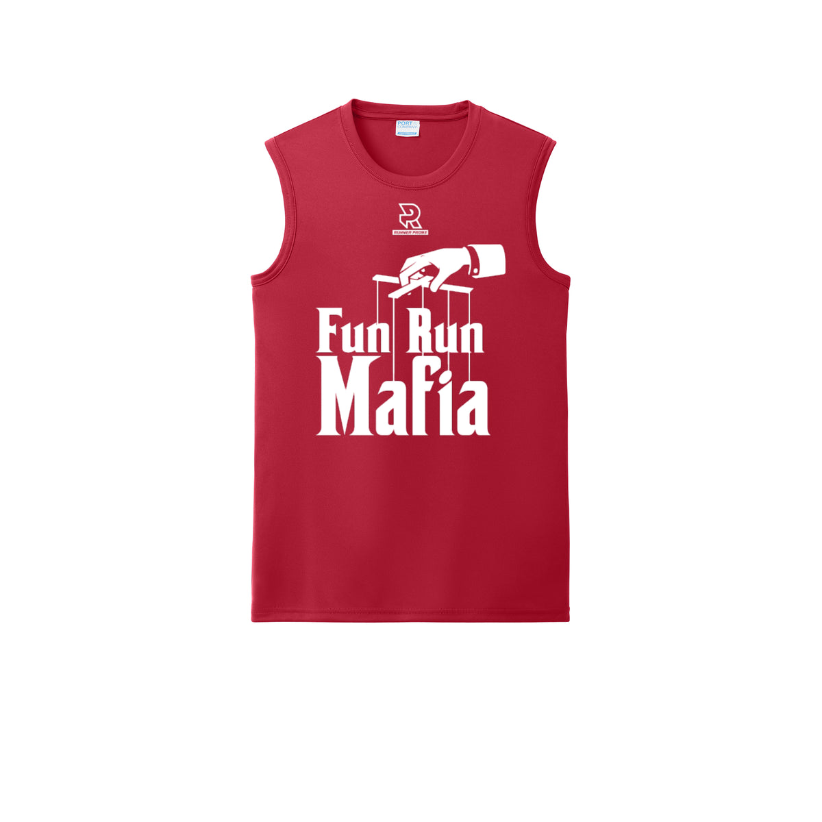 FUN RUN MAFIA(White) - Sleeveless Performance Tee