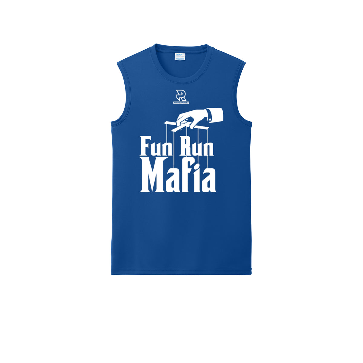 FUN RUN MAFIA(White) - Sleeveless Performance Tee
