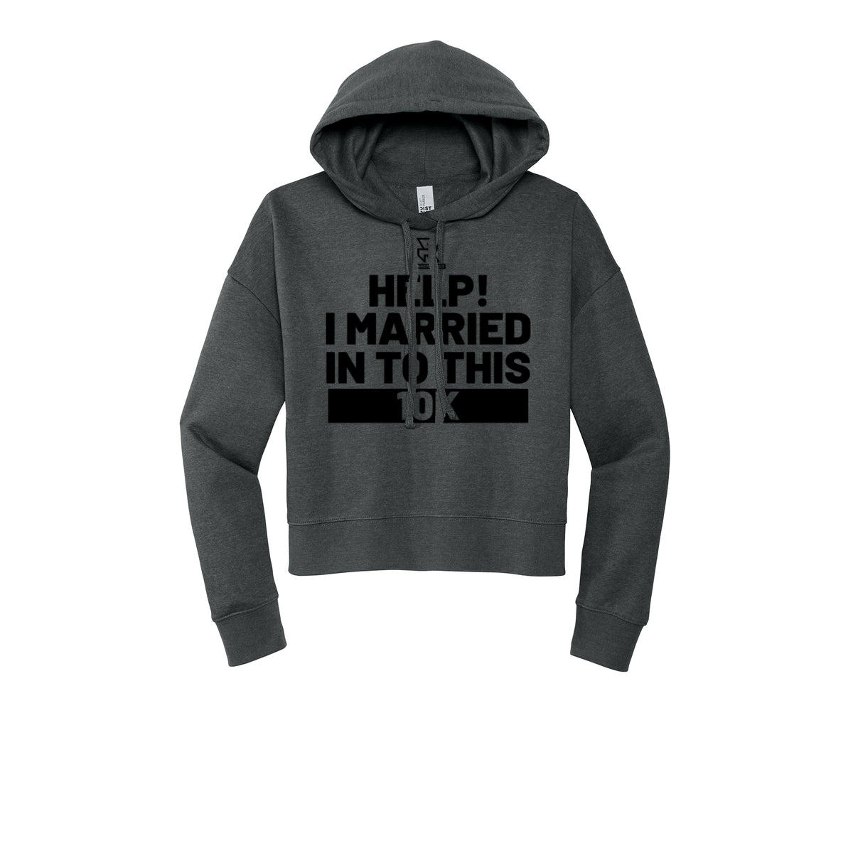 HELP! I MARRIED INTO THIS 10K (Black) - Womens Fleece Hoodie